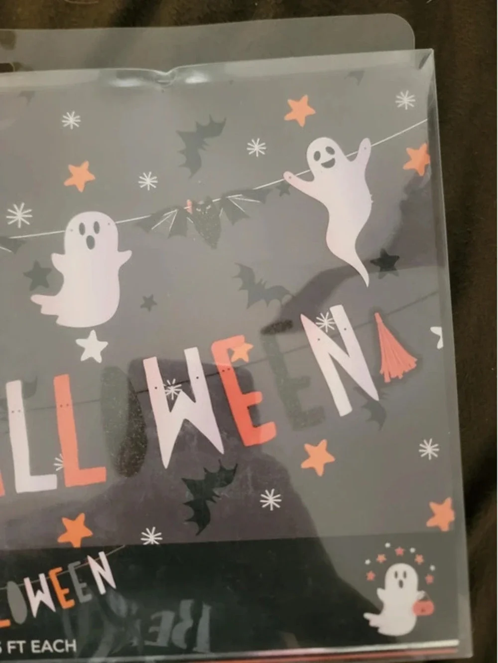 Set of 2 halloween banners/garland